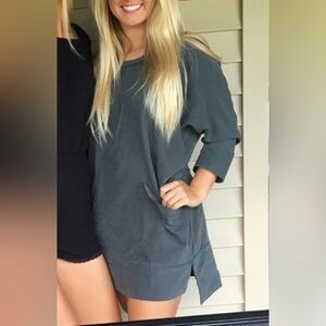 Urban Outfitters Slate Gray/Green Mini Dress
